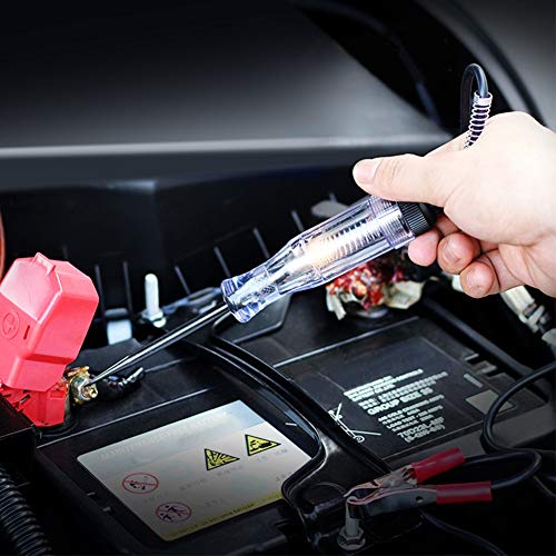 Dingln Auto 6V 12V 24V DC Auto-LKW-Voltage Circuit-Tester Auto-Test VoltMet Lange Probe Pen-Glühlampe von Dingln