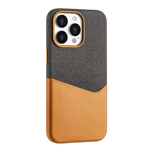 Dinokowa Schutzhülle für iPhone 15 Pro Max, PU-Leder, magnetische Kartenfächer, langlebig, stoßfest, Braun (Braun, für iPhone 15 Pro Max) von Dinokowa