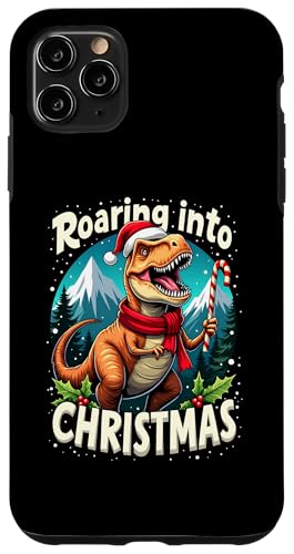 Hülle für iPhone 11 Pro Max Roaring Christmas Weihnachten Lustiges Dinosaurier T-Rex von Dinosaurier Weihnachten Xmas Dino T-Rex Shop