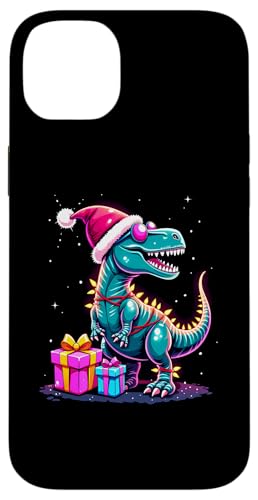 Hülle für iPhone 14 Plus Tree Rex Weihnachten Dinosaurier Vaporwave Dino Kostüm T-Rex von Dinosaurier Weihnachten Xmas Dino T-Rex Shop