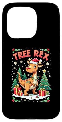 Hülle für iPhone 15 Pro Tree Rex Weihnachten Dinosaurier Süß Dino Kostüm T-Rex von Dinosaurier Weihnachten Xmas Dino T-Rex Shop