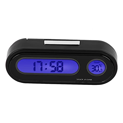 Digitales Thermometer Voltmeter Monitor Uhr,Dioche 2 In 1 Auto Fahrzeuginnenraum Mini Elektronische Uhr Led Digitaluhr Thermometer Voltmeter von Dioche