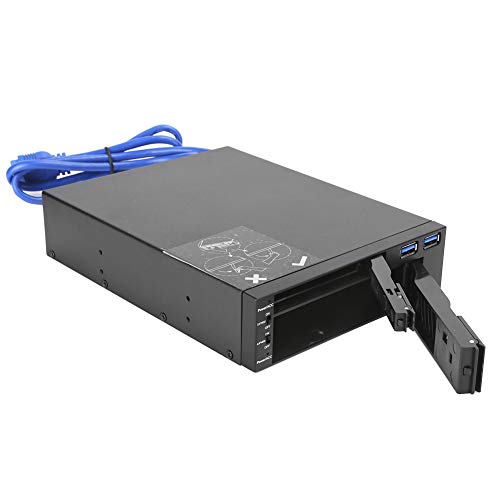 Dioche Mobiles Festplatten-Rack Mobiles Festplatten-Rack Mobiles Festplatten-Rack-Gehäuse Dualdisk Optical Drive Extraction Box 2.5 3.5 Bracket USB Mr6203 von Dioche