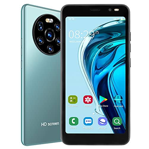 Smartphone, 5,45 Zoll HD Bildschirmtelefon, 3G Phone, Dual Card Dual Standby Smartphone 512 MB + 4 GB für LANDVO Mate40 Pro (Grün) von Dioche