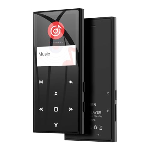 X50 HiFi MP3 Player mit Speicher für Musikdateien, Schwarz von Diofox