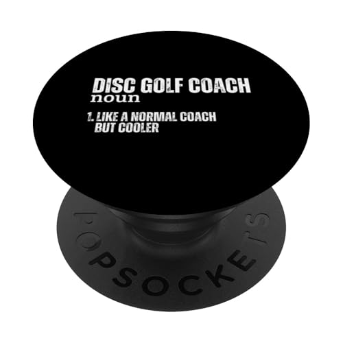 Definition von Discgolf Coach Lustiges Discgolf PopSockets mit austauschbarem PopGrip von Disc Golfer Ultimate Frisbee Disc Golfing