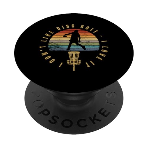 Ich liebe Discgolf Lustiger Discgolf-Spieler PopSockets mit austauschbarem PopGrip von Disc Golfer Ultimate Frisbee Disc Golfing