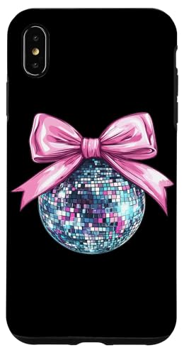 Discokugel rosa Kokette Schleife niedlich zierlich Schleife Band Mädchen Hülle für iPhone XS Max von Disco Ball Coquette Bow