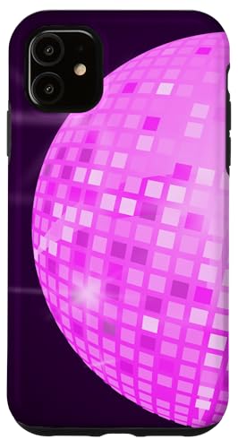 Hülle für iPhone 11 Discokugel 70er 80er Retro Rosa Discokugel von Disco Ball Retro 70s 80s Disco Ball