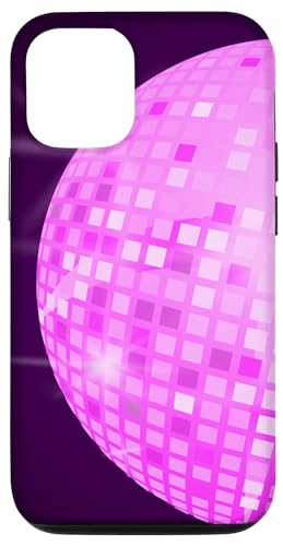 Hülle für iPhone 12/12 Pro Discokugel 70er 80er Retro Rosa Discokugel von Disco Ball Retro 70s 80s Disco Ball