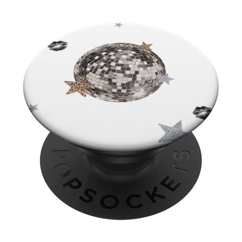 Discokugel & Stern PopSockets Klebender PopGrip von Disco Ball & Star