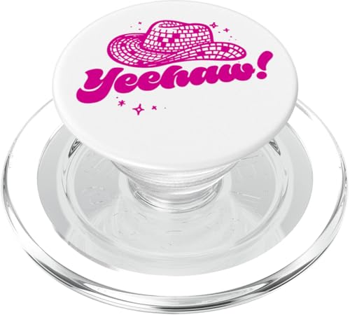 Disco Cowboy "Yeehaw" Western Country Space Cowgirl PopSockets PopGrip für MagSafe von Disco Cowboy & Space Cowgirl Outfits