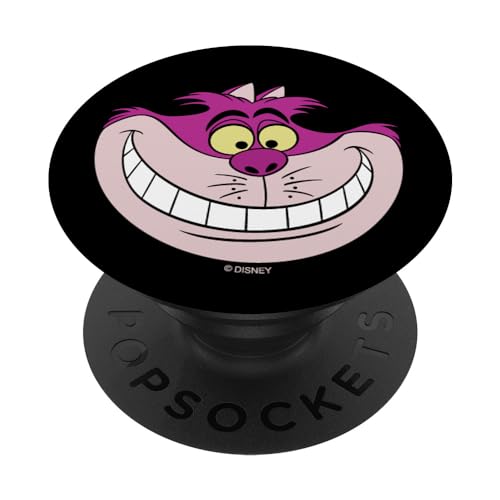 Disney Alice in Wonderland Cheshire Cat Grin Black PopSockets mit austauschbarem PopGrip von Disney