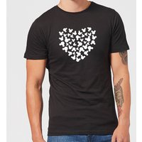 Disney Mickey Mouse Heart Silhouette T-Shirt - Schwarz - 4XL von Disney