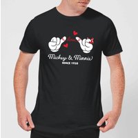 Disney Mickey Mouse Love Hands T-Shirt - Schwarz - 4XL von Disney