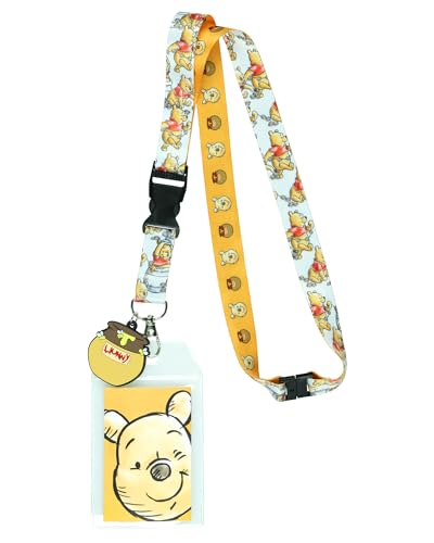 Disney Winnie Puuh Hunny Pot Breakaway Schlüsselband mit 5,1 cm Gummi-Anhänger von Disney