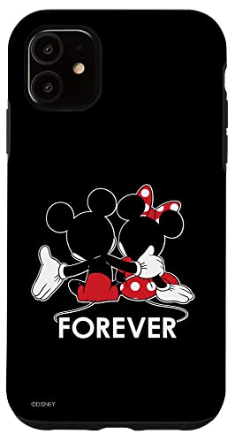 Hülle für iPhone 11 Disney Mickey and Minnie Mouse Silhouettes Forever von Disney