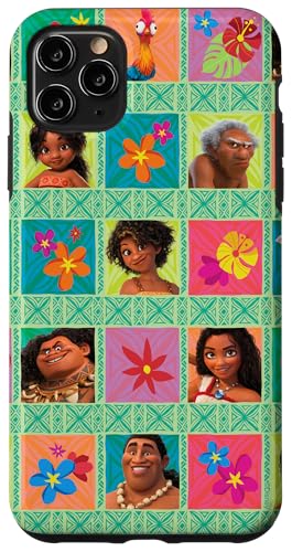 Hülle für iPhone 11 Pro Max Disney Vaiana 2 Simea Maui Pua Heihei Kotu & Crew Pattern von Disney