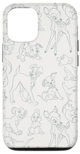 Hülle für iPhone 13 Pro Disney Classic Figuren Simba Dumbo Bambi, Alloverprint von Disney