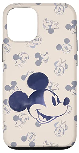 Hülle für iPhone 15 Pro Disney Mickey und Minnie Mouse Köpfe Retro Vintage Classic von Disney