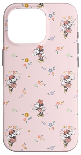 Hülle für iPhone 16 Pro Disney Minnie Mouse Frühlingsblütengenuss von Disney