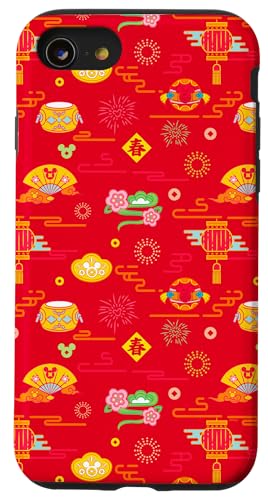 Hülle für iPhone SE (2020) / 7 / 8 Disney Chinese Lunar New Year Hidden Mickey Mouse Pattern von Disney