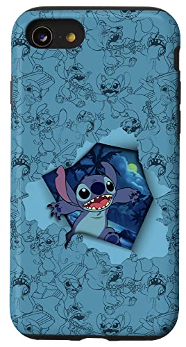 Hülle für iPhone SE (2020) / 7 / 8 Disney Lilo & Stitch Tropical Breakout mit Engel von Disney