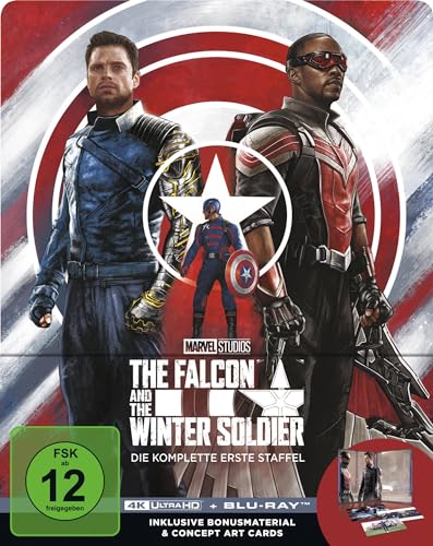 The Falcon and the Winter Soldier - Staffel 1 - Steelbook - Limited Edition (4K Ultra HD) (+ Blu-ray) [4 Discs] von Disney