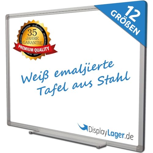 DisplayLager Whiteboard Magnetisch - Ideal für Office, Schule, Lehrerzimmer, Küche und Seminarräume, Emailliert, 35 Jahre Garanti (150 cm x 120 cm) von DisplayLager