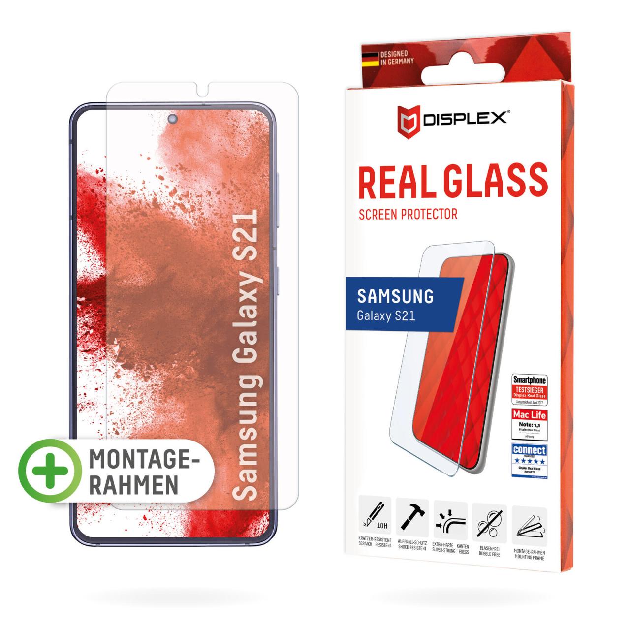 DISPLEX Panzerglas Displayschutz für Samsung Galaxy S21 5G von Displex