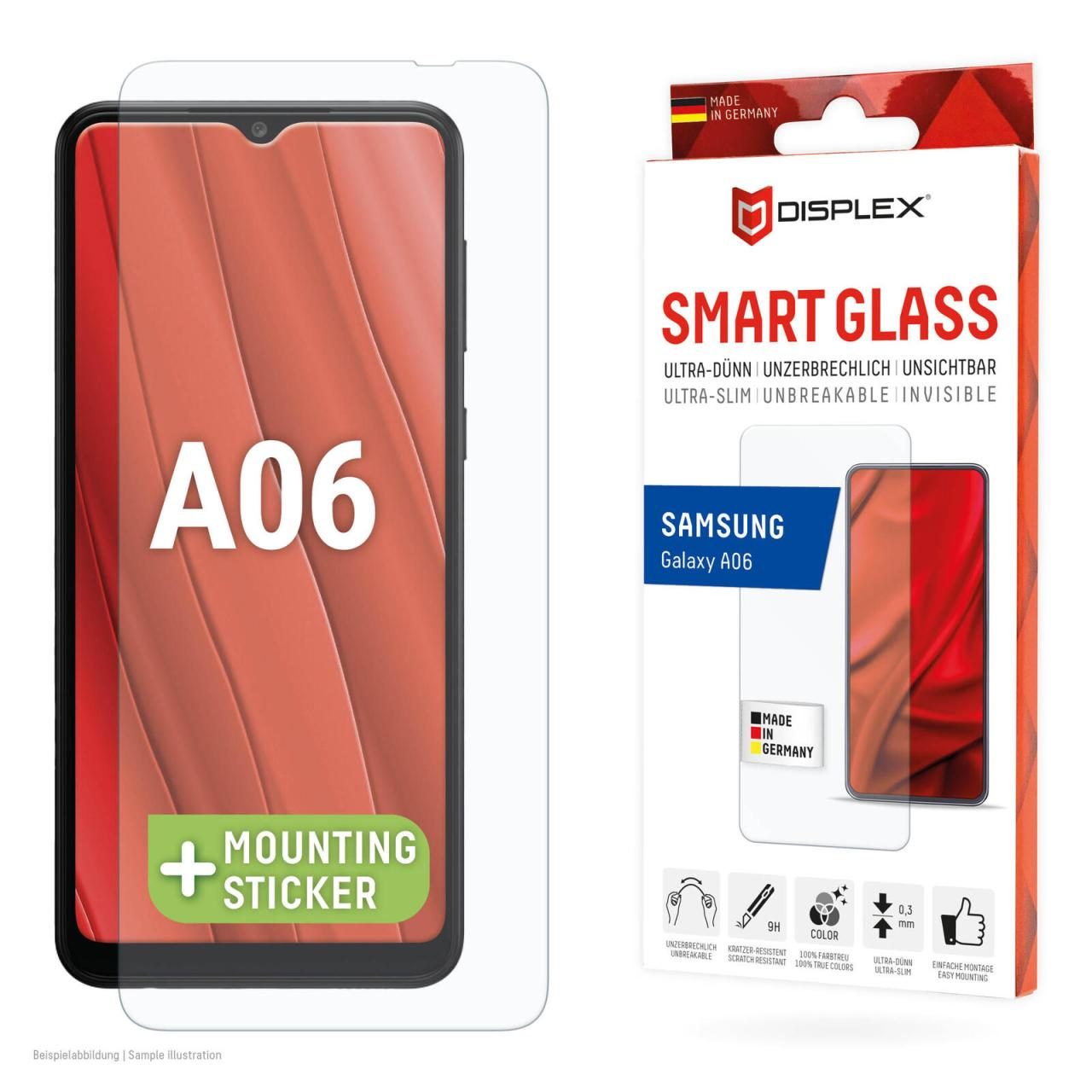 DISPLEX Smart Glass für Samsung Galaxy A06 von Displex