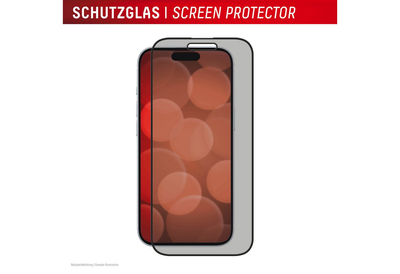 Displex Displayschutzglas Privacy Glass Full Cover für Apple iPhone 16 Plus, 1 Stück, Displayschutzfolie, Schutzfolie, Bildschirmschutz, kratz- & stoßfest von Displex