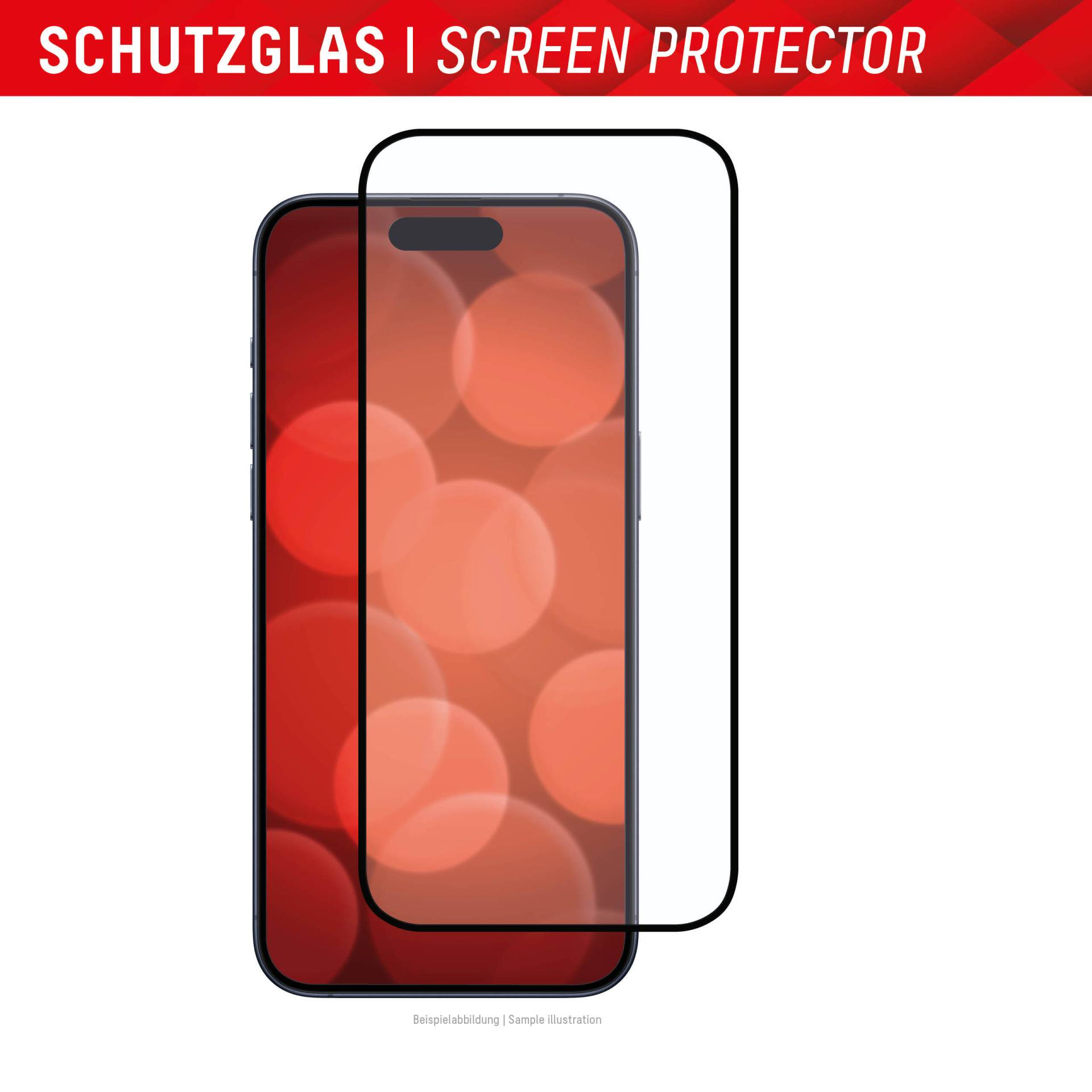 Displex Full Cover Schutzglas für Iphone 15/15 Pro von Displex