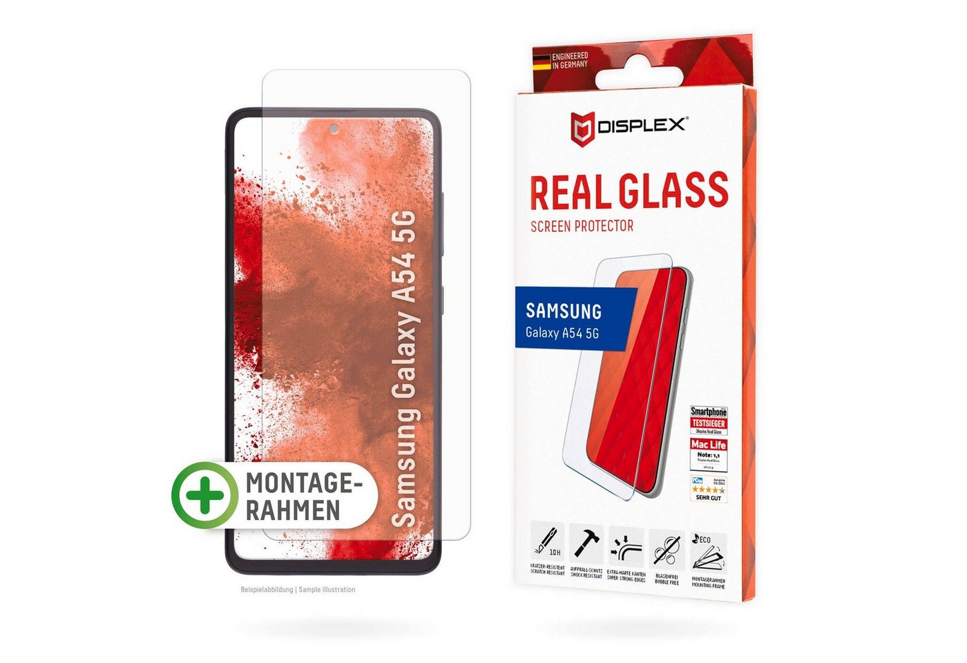 Displex Real Glass Samsung Galaxy A54 5G, Displayschutzfolie von Displex