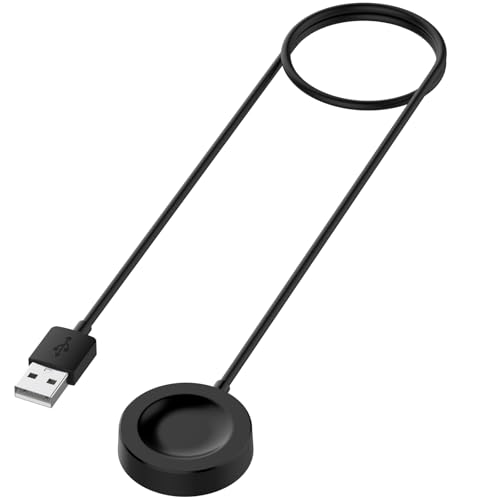 Disscool Ersatz-Ladekabel, kompatibel mit Huawei Watch GT5/Watch GT4/Watch 4 Pro/Watch Ultimate, USB magnetisiertes Kabel, Ladegerät, Ständer, Schutz, Smartwatch-Zubehör (1 m, schwarz) von Disscool