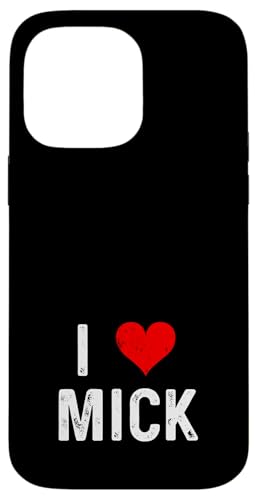 Hülle für iPhone 14 Pro Max I Love Mick - Herz - Distressed von Distressed I Heart Love Apparel by RJ