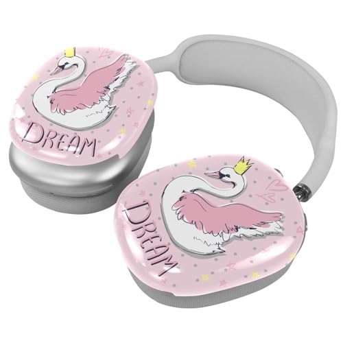 Schutzhülle für AirPods Max Kopfhörer, 2 Paar Anti-Kratz-Ohrmuscheln Abdeckung für AirPod Max, Zubehör Schutzhülle - Crown Swan Dream von Diusye