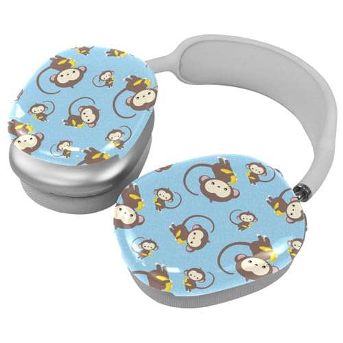 Schutzhülle für AirPods Max Kopfhörer, 2 Paar Anti-Kratz-Ohrmuscheln Abdeckung für AirPod Max, Zubehör Schutzhülle - Little Monkey Holds Banana von Diusye