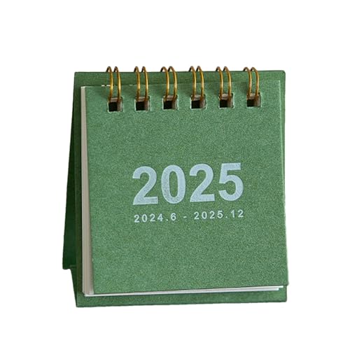 Tischkalender 2025, Wochenplaner 2025, einfacher Monatsplaner 2025, robust und langlebig, tragbare Größe, 70 x 65 x 35 mm, für Schreibtisch, Büros von Diuyzoc