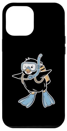 Hülle für iPhone 12 Pro Max Pinguin-Taucher unter Wasser Tauchen Taucher Taucher von Diving Scuba Diver Gifts