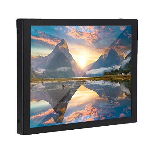 8 Zoll CCTV Monitor 1024x768 Resistive Touchscreen Monitor TFT Display 4:3 Breit Blickwinkel, Digital Video Bildschirm mit HDMI/VGA/USB, VESA 75 * 75mm für CCTV Kamera PC Überwachungssystem(EU) von Diyeeni