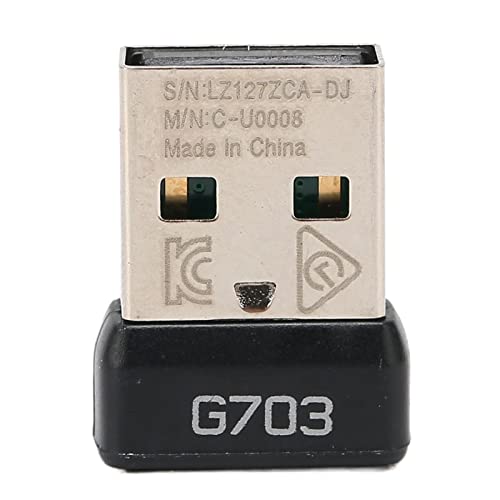 Für Logitech Ersatz-USB-Empfänger, Maus-Empfänger-Adapter für Logitech G703 Lightspeed, 2,4 G Mausadapter, leicht und tragbar (nur Empfänger) von Diyeeni