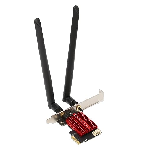 WLAN-Karte, 1200 Mbit/s 2,4 GHz 5 GHz Dualband Wireless WiFi PCIe-Netzwerkkarte,4.2-Konnektivität PCI Express-Karte für Desktop/PC, Win 7 8 10 11 von Diyeeni