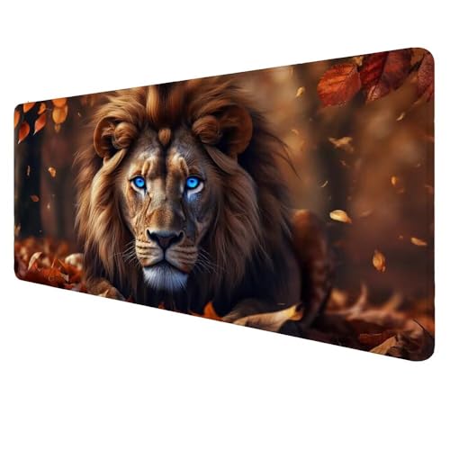 Gaming Mauspad Tiger Mauspad 700x300x3mm Mauspad Groß Landschaft Mousepad Mousepad XXL Vernähte Kanten WassXerdicht Anti-Rutsch Schreibtischunterlage Verbessert Präzision und Geschwindigkei D-789 von Dnnufagg