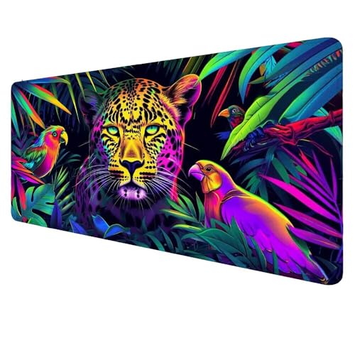 Mauspad XXL Tiger Mousepad 1600x800x3mm Gaming Mauspad Animale Schreibtischunterlag, Mauspad Groß Wasserdicht Mouse Pad Rutschfeste Gummibasis Mauspad Gaming für Home-Office Geschenke für Frauen D-430 von Dnnufagg