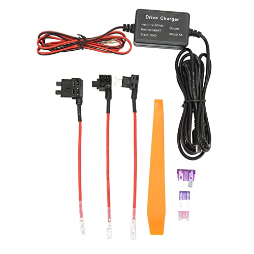 Dashcam-Hardwire-Kit, Mini-USB-Hardwire-Kit Dashcam-Hardwire-Kit mit Hoher Leistung für GPS-Navigator von Doact