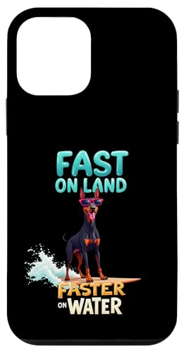 Cooler Dobermann Pinscher Surfhund Hülle für iPhone 12 mini von Doberman Pinscher Fun Designs