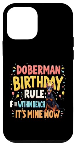 Lustiges Geburtstagsgeschenk Dobermann Pinscher Hund Hülle für iPhone 12 mini von Doberman Pinscher Fun Designs