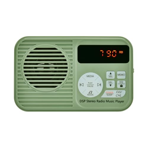 Docooler HanRongDa HRD-231 Tragbares FM-Radio, kabelloser BT-Lautsprecher, TF-Karte, Musik-Player, Multifunktionsradio mit LED-Licht, 3,5-mm-Kopfhörerbuchse, Typ C, wiederaufladbar, USB-Ausgang von Docooler