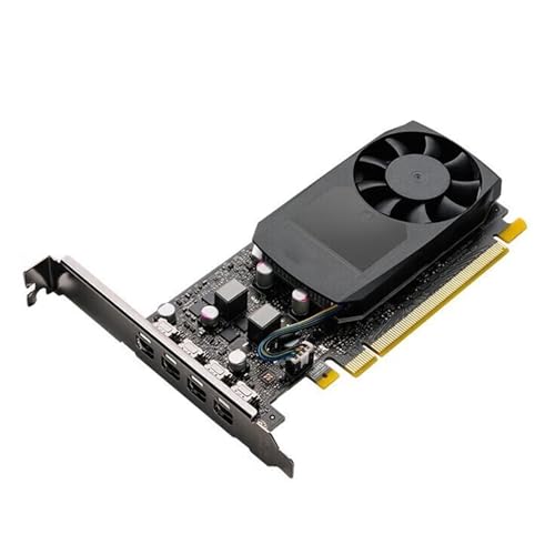 Docooler Quadro P600 2GB Grafikkarte DDR5 Professionelle Zeichnung Modellierung Rendering und Videobearbeitung Grafikkarte mit 4 DP-Schnittstellen von Docooler